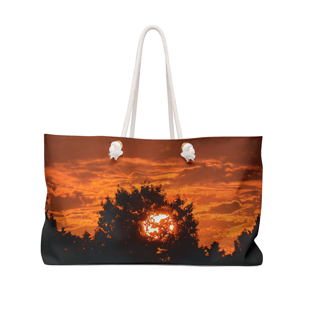 Evening Sunset Weekender Bag – Golden Sky Nature Travel Bag