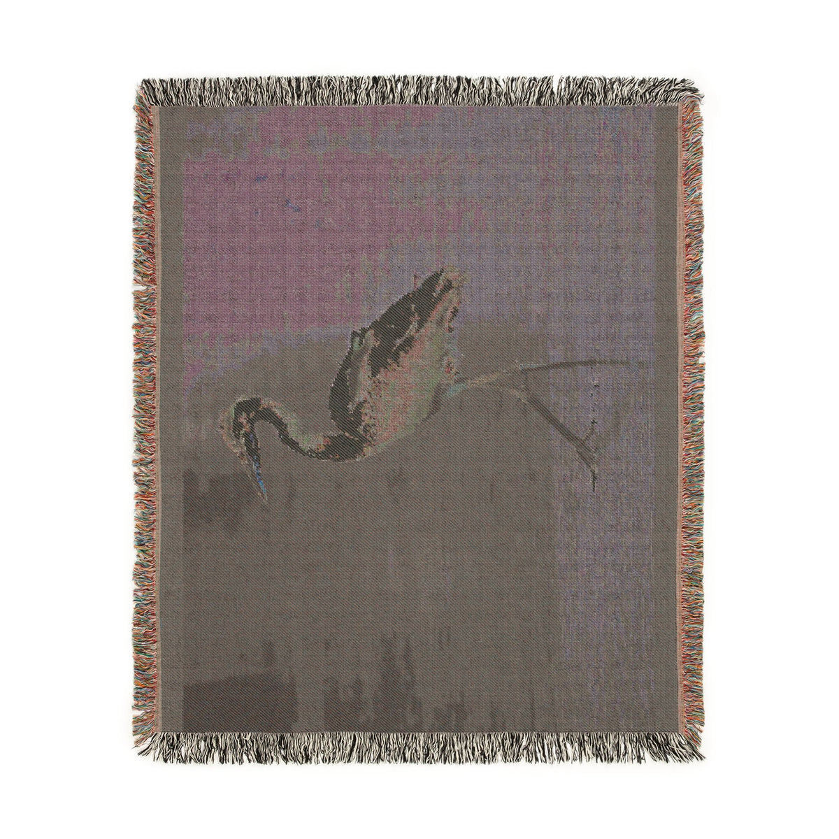 Great Blue Heron — Poli Roam Woven Blanket