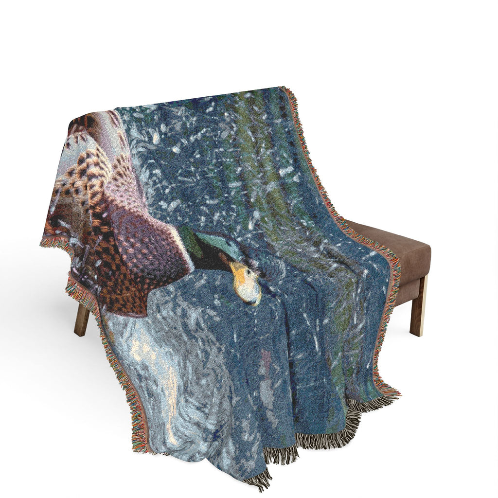 Mallard Duck — Poli Roam Woven Blanket