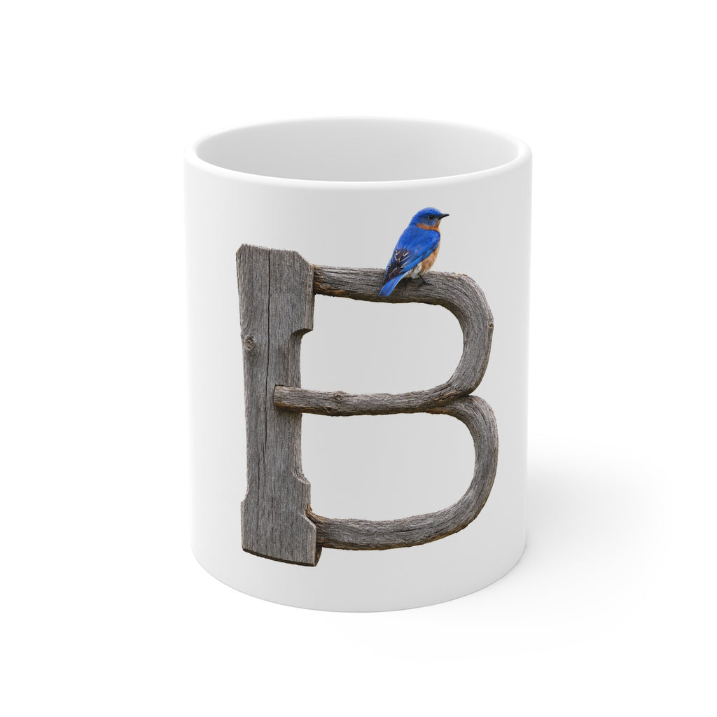 Blue Bird 11oz White Mug
