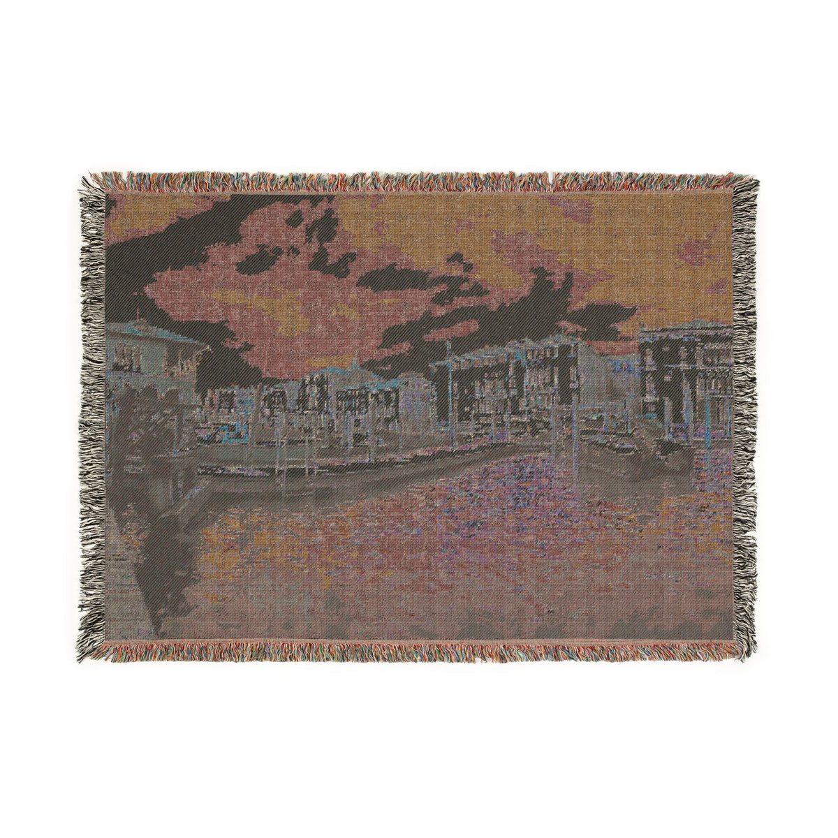 Venice Italy Woven Blanket