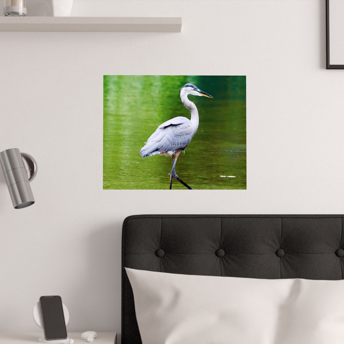 Great Blue Heron Satin Posters (210gsm)
