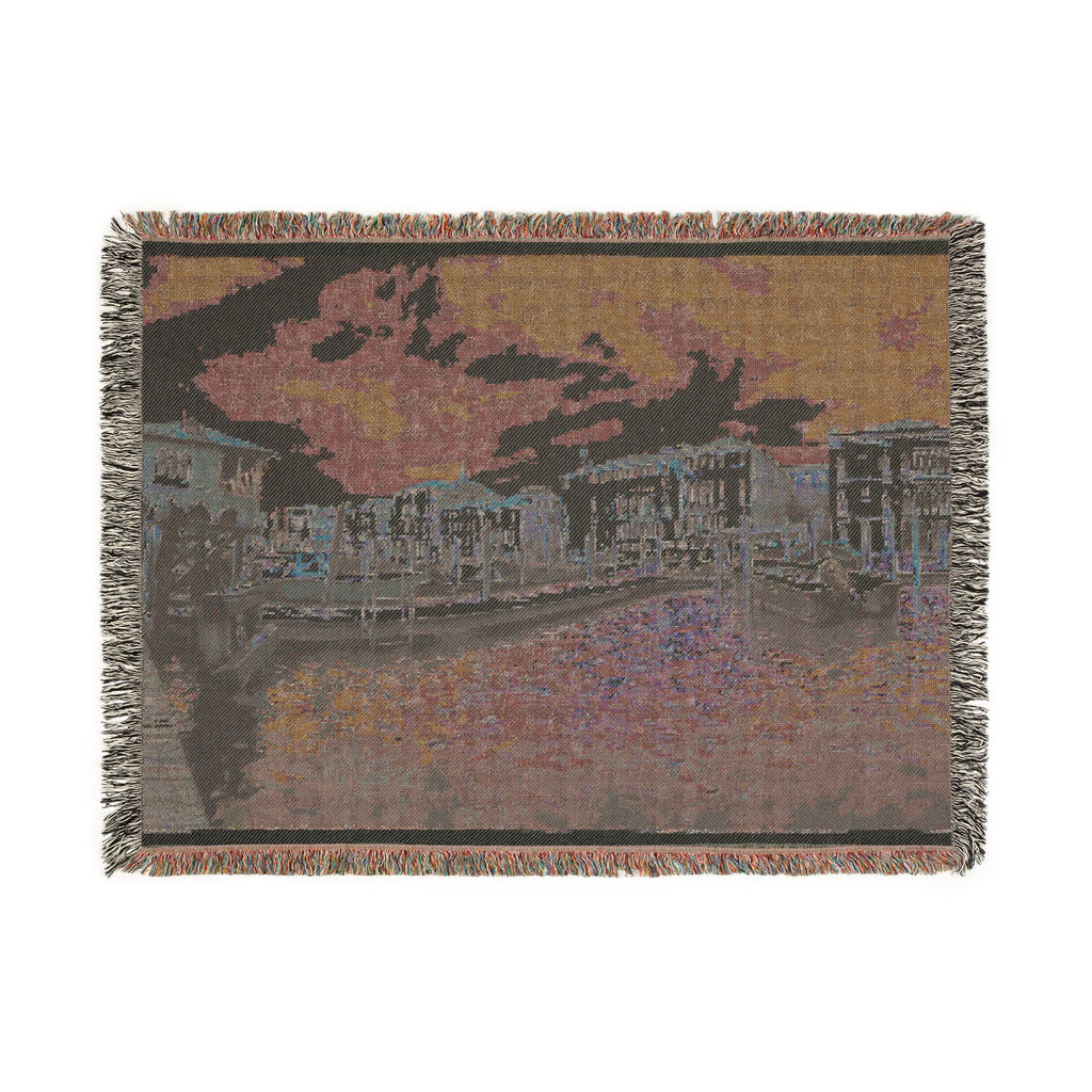 Venice Italy Woven Blanket