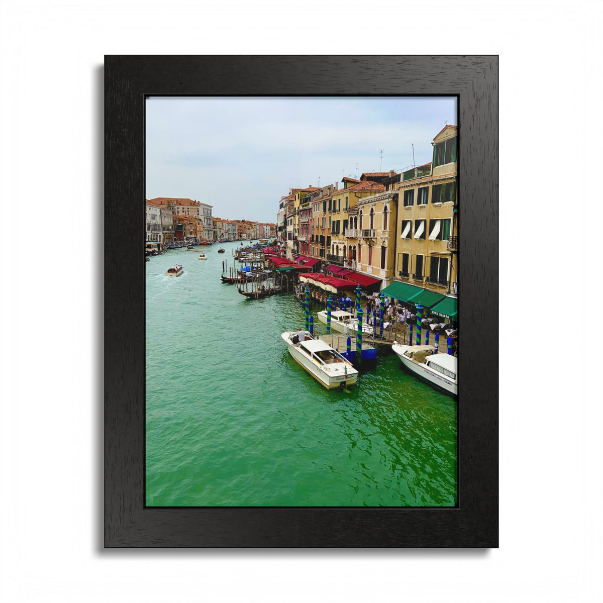 Rialto Bridge Venice Italy Framed Poster, Multi-Color