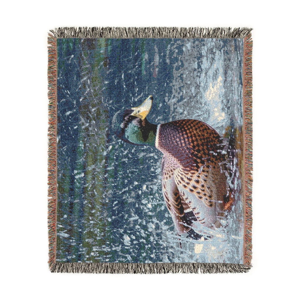 Mallard Duck — Poli Roam Woven Blanket