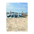 Venice Italy Gondola Plush Fleece Blanket – Italian Romance Cozy Throw