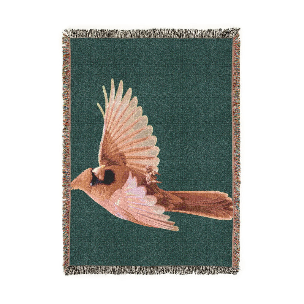 Northern Cardinal — Poli Roam Woven Blanket