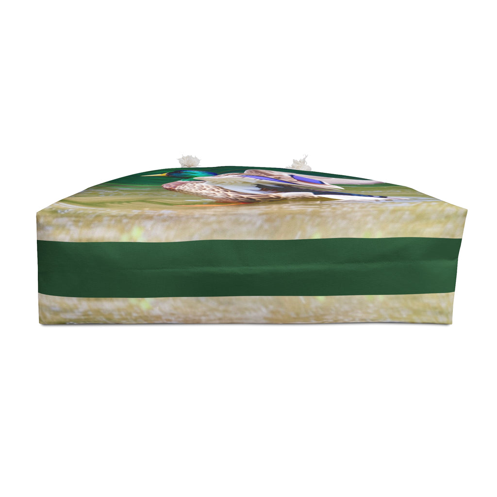 Mallard Duck Bathing in the River Weekender Bag – Wildlife Nature Travel Bag