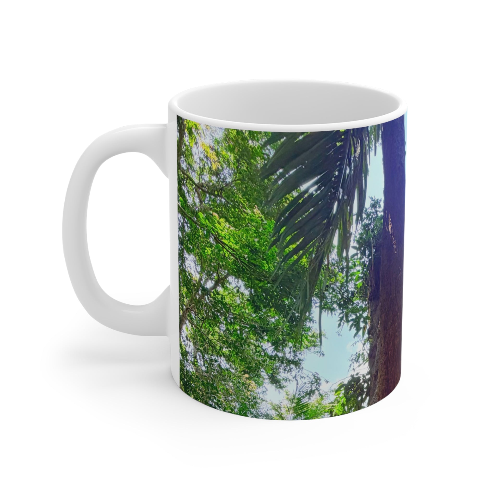 Honduras Tree Ceramic Mug 11oz – Tropical Nature Coffee Cup