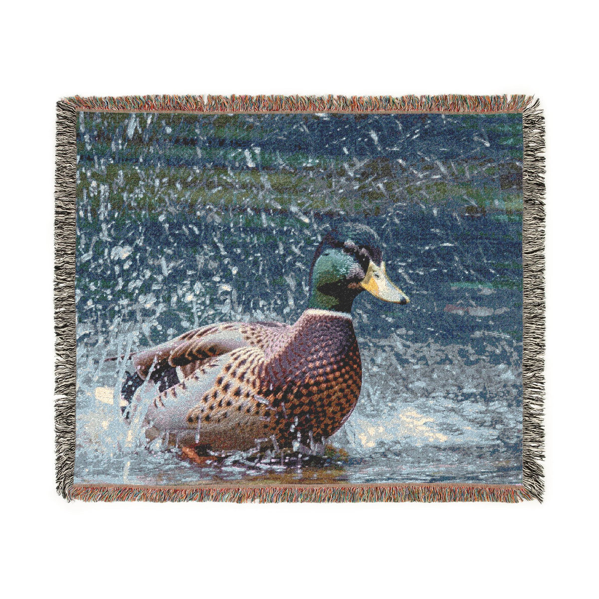 Mallard Duck — Poli Roam Woven Blanket
