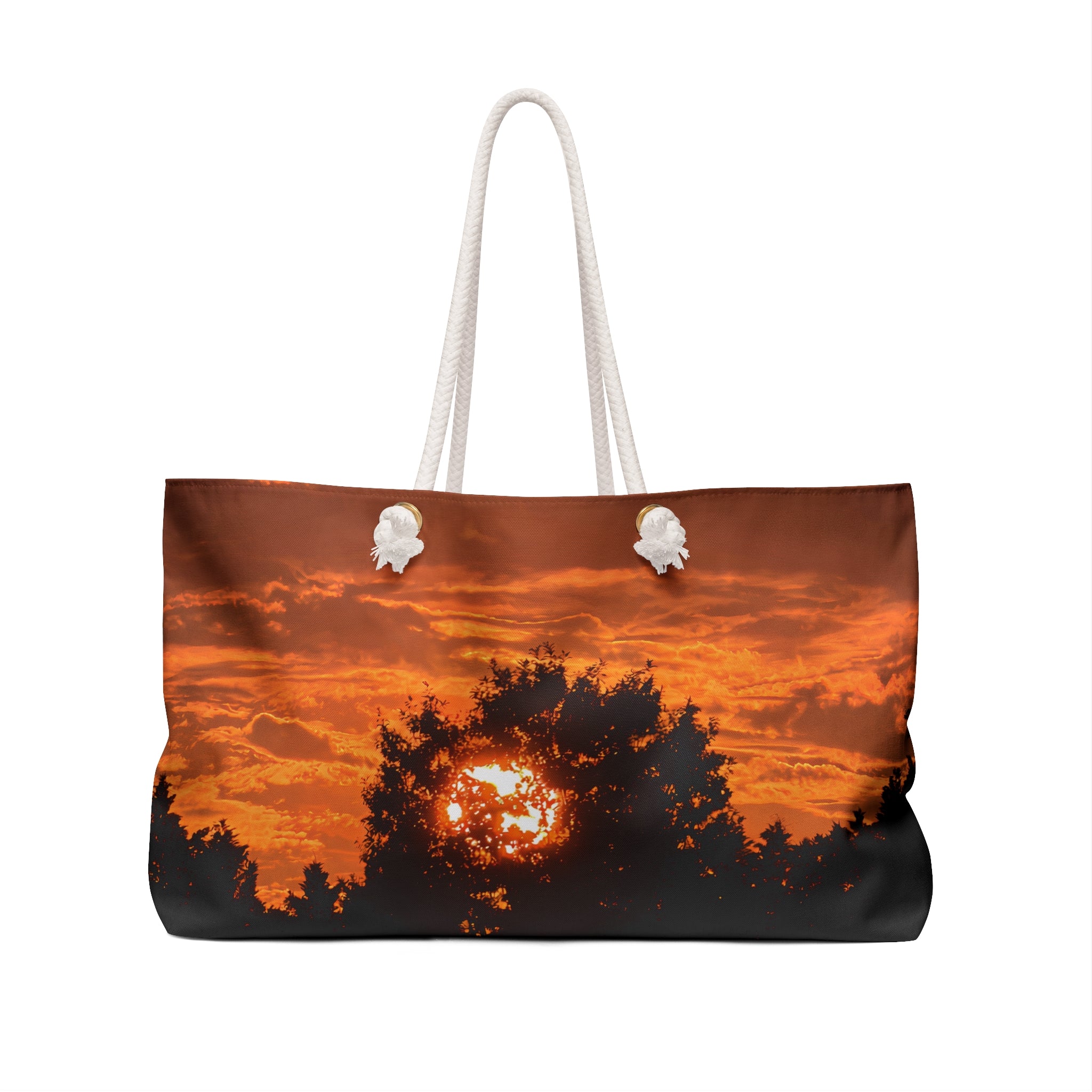 Evening Sunset Weekender Bag – Golden Sky Nature Travel Bag