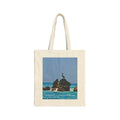 Tela Honduras Pelican on Rock Cotton Canvas Tote Bag – Coastal Wildlife Carry Bag
