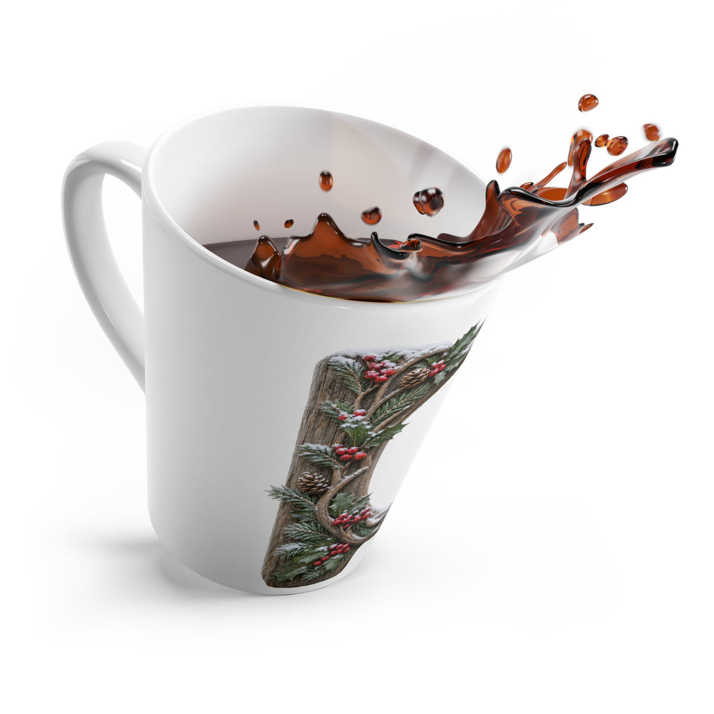 Winter Cardinal Latte Mug