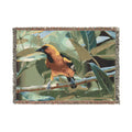 Oriole Bird Woven Throw Blanket Wildlife Photography Tapestry | Poli Roam