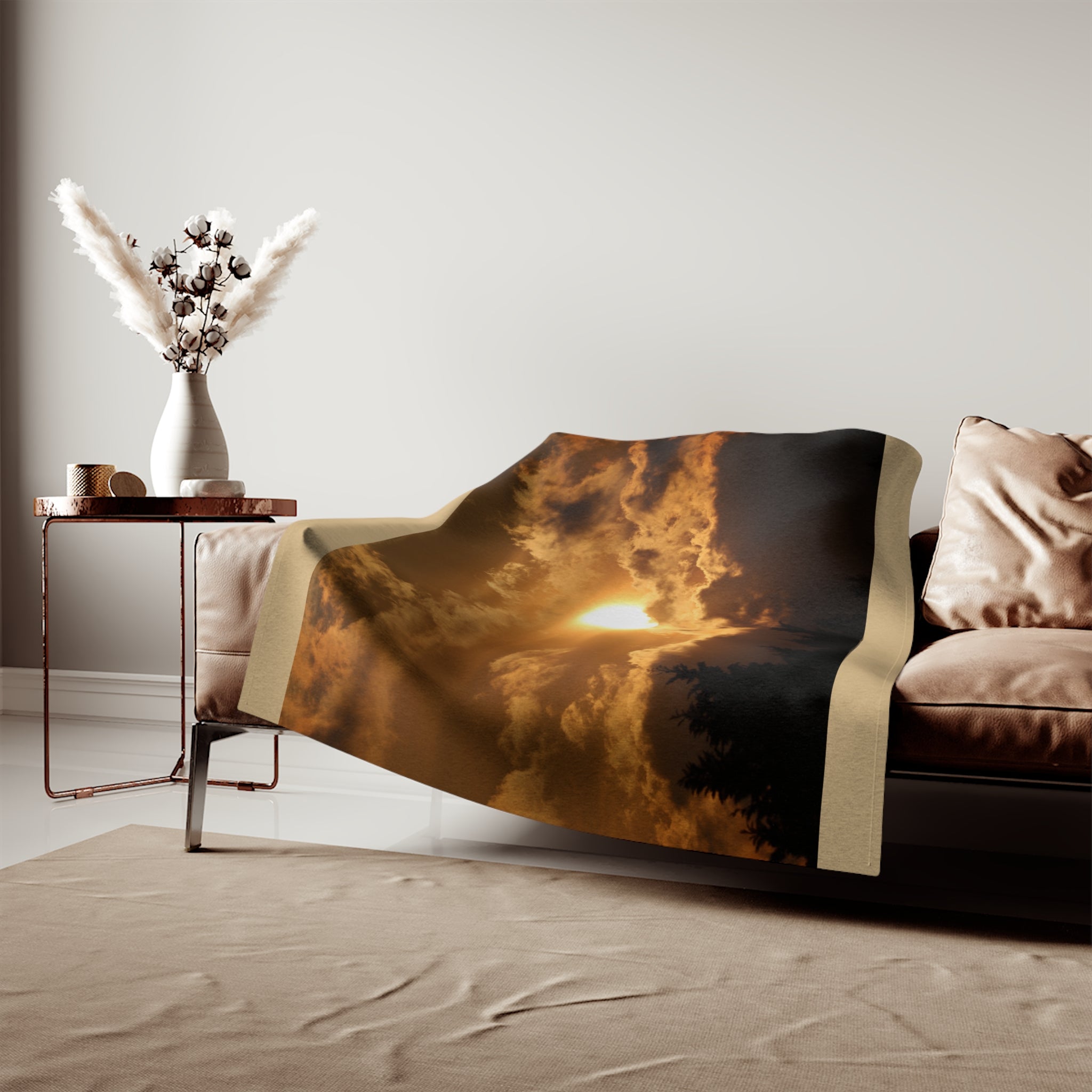 Sunset Sweatshirt Blanket