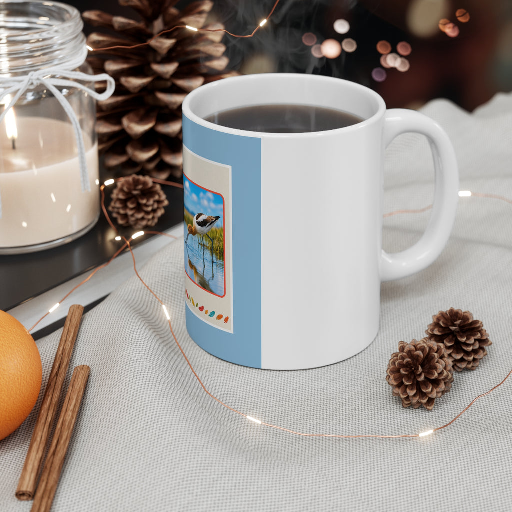 Avocet Bird 11oz White Mug