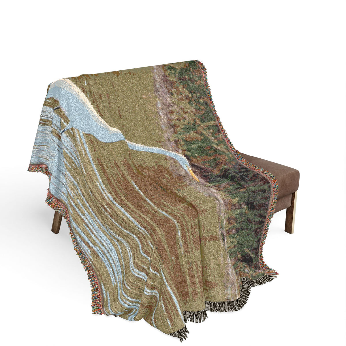 Great Egret Woven Throw Blanket Wildlife Photography Tapestry | Poli Roam