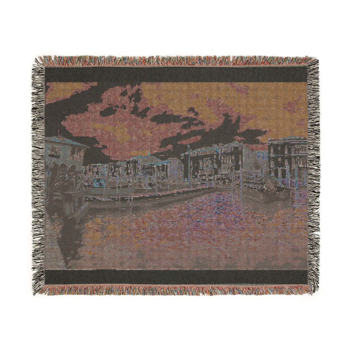 Venice Italy Woven Blanket