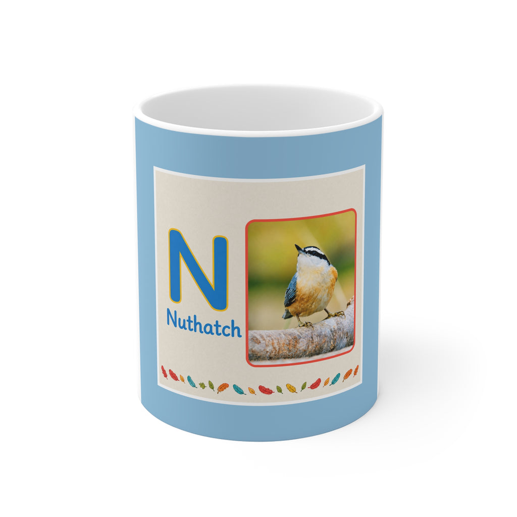 Nuthatch Bird 11oz White Mug