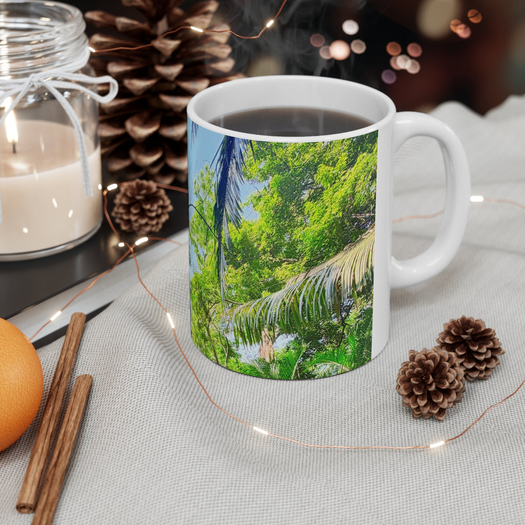 Honduras Tree Ceramic Mug 11oz – Tropical Nature Coffee Cup