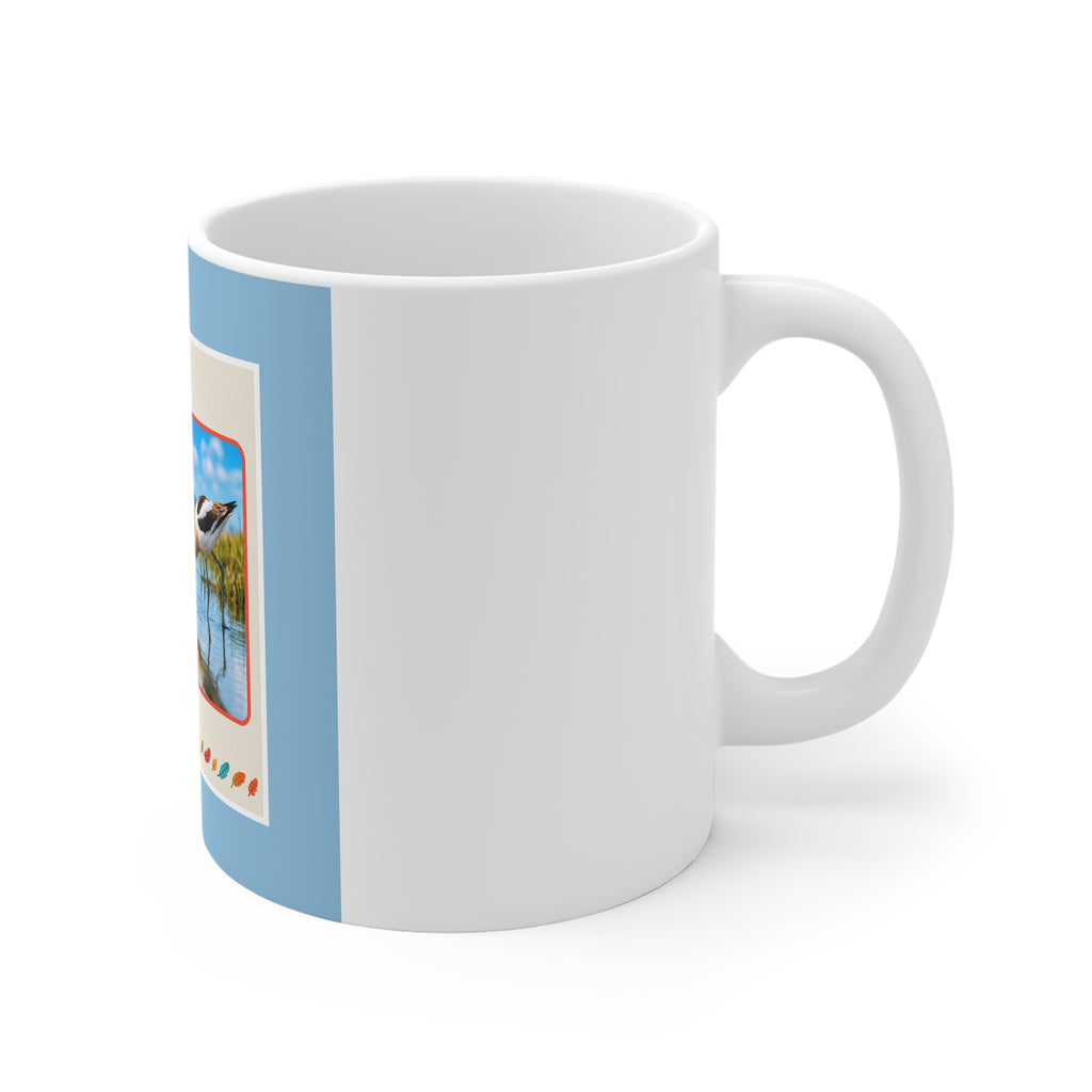 Avocet Bird 11oz White Mug