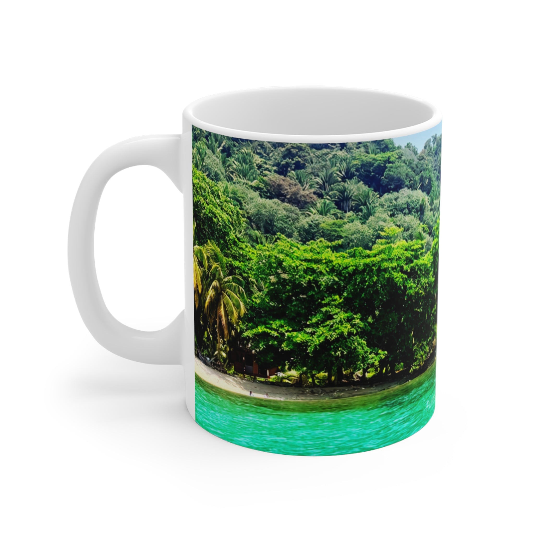 Punta Sal Honduras Ceramic Mug 11oz – Tropical Beach Coffee Cup