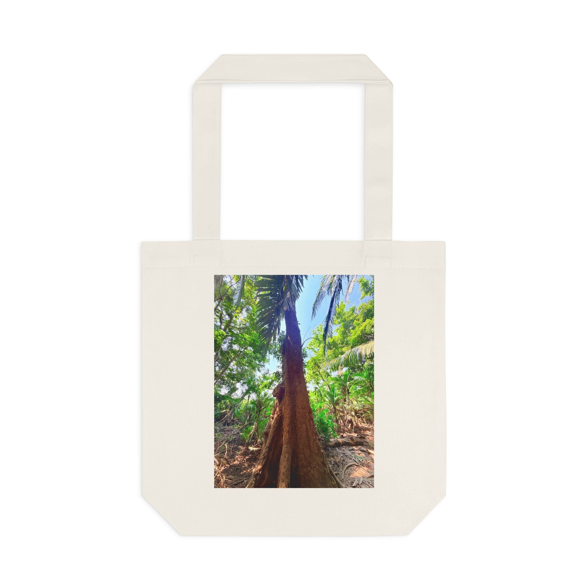 Punta Sal Forest Honduras Cotton Tote Bag – Tropical Nature Carry Bag