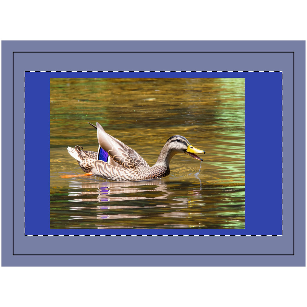 Mallard Duck Wood Topped Wall Tapestry