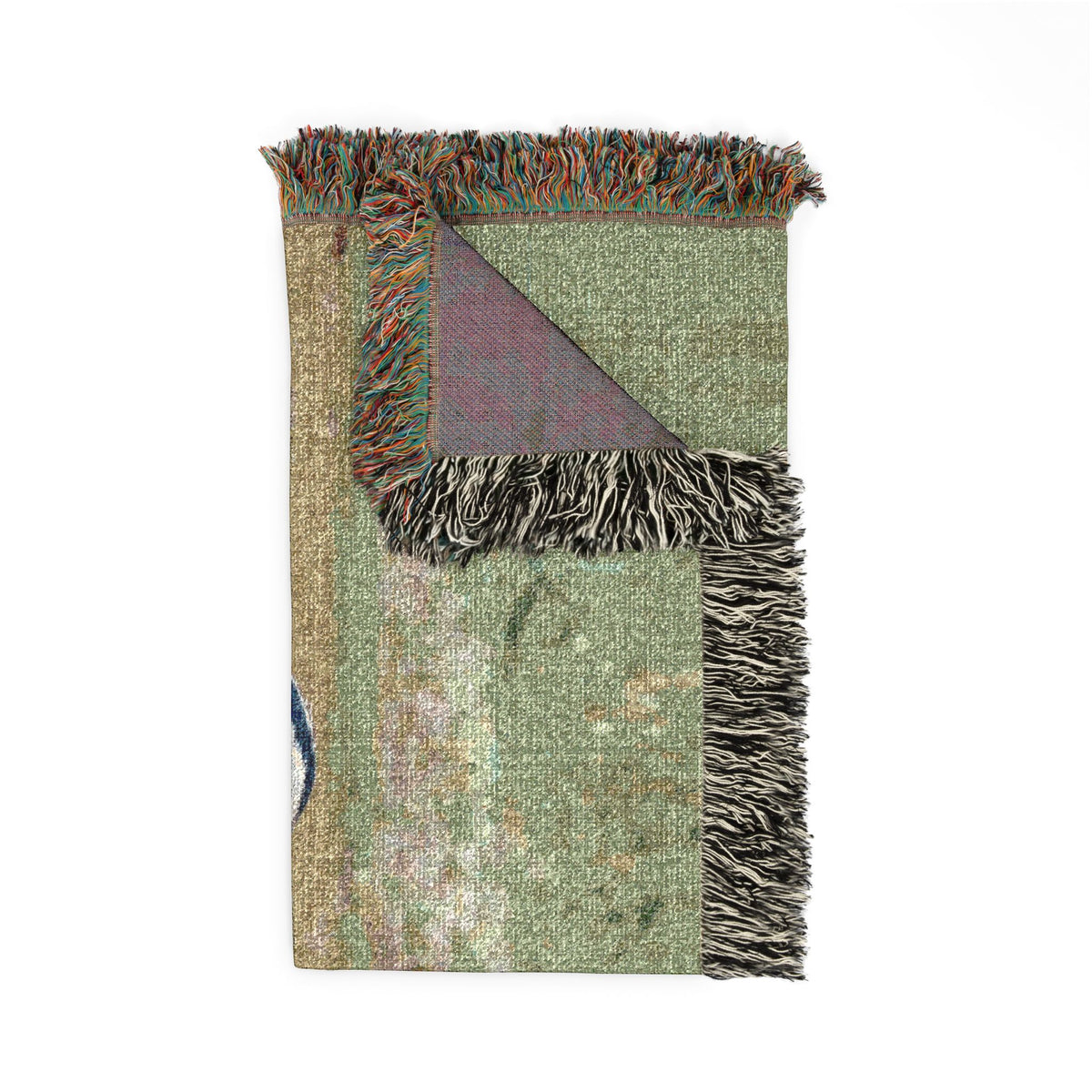 Great Blue Heron Woven Throw Blanket, Wildlife Photography Tapestry