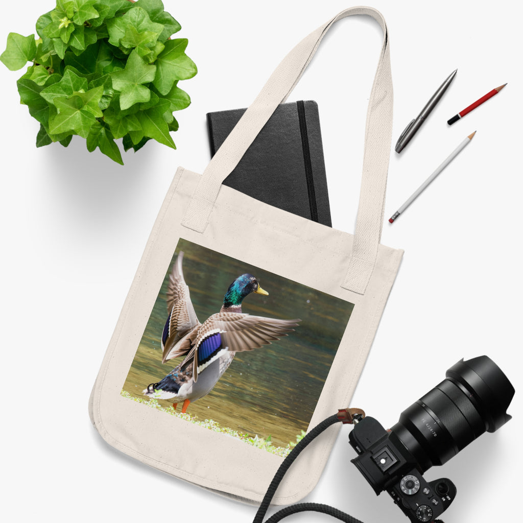 Mallard Duck Organic Canvas Tote Bag