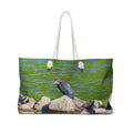 Green Heron Standing on a Rock in a River Weekender Bag – Wildlife Nature Travel Bag