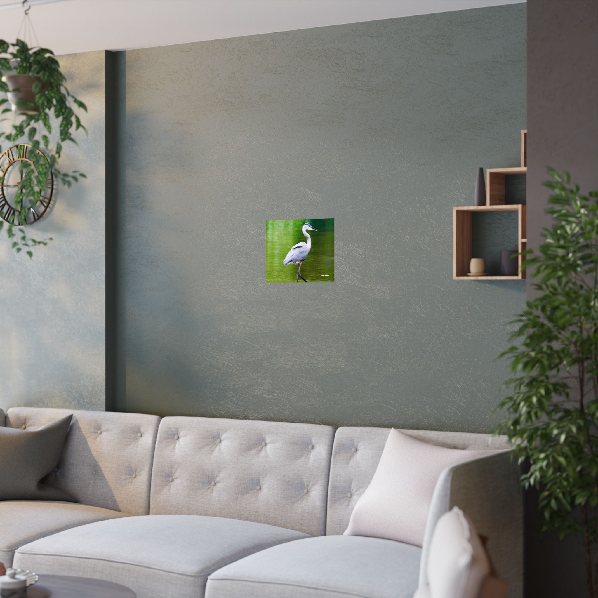 Great Blue Heron Satin Posters (210gsm)