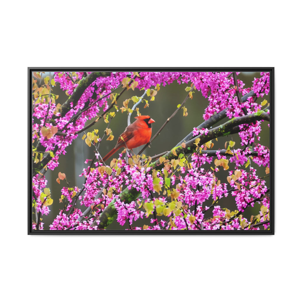 Northern Cardinal Matte Canvas, Framed (Multi-color)