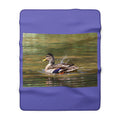 Mallard duck Sherpa Fleece Blanket