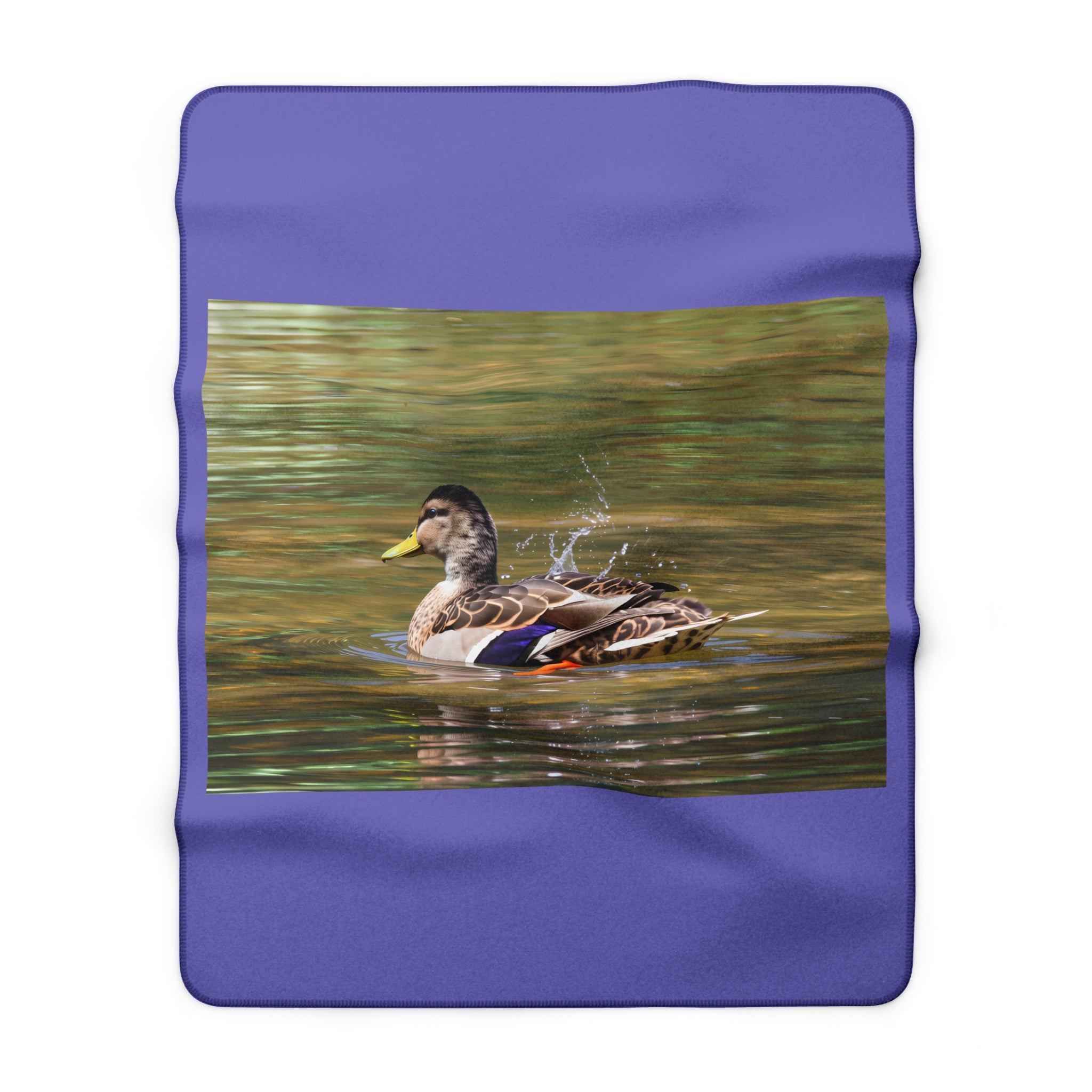 Mallard duck Sherpa Fleece Blanket