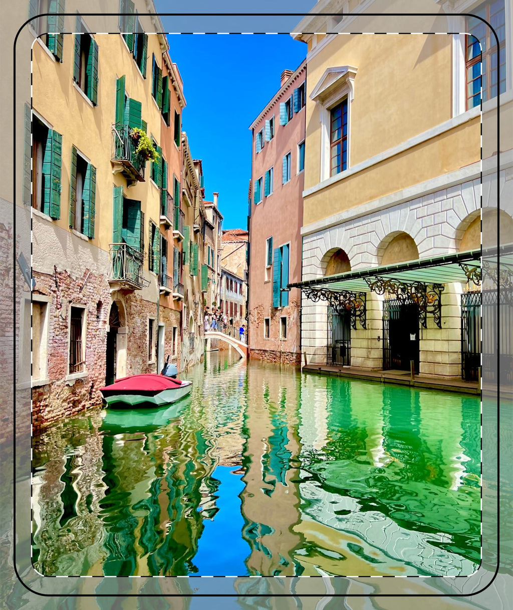 Venice Italy City Pixel Fleece Blanket – Italian Travel Cozy Throw