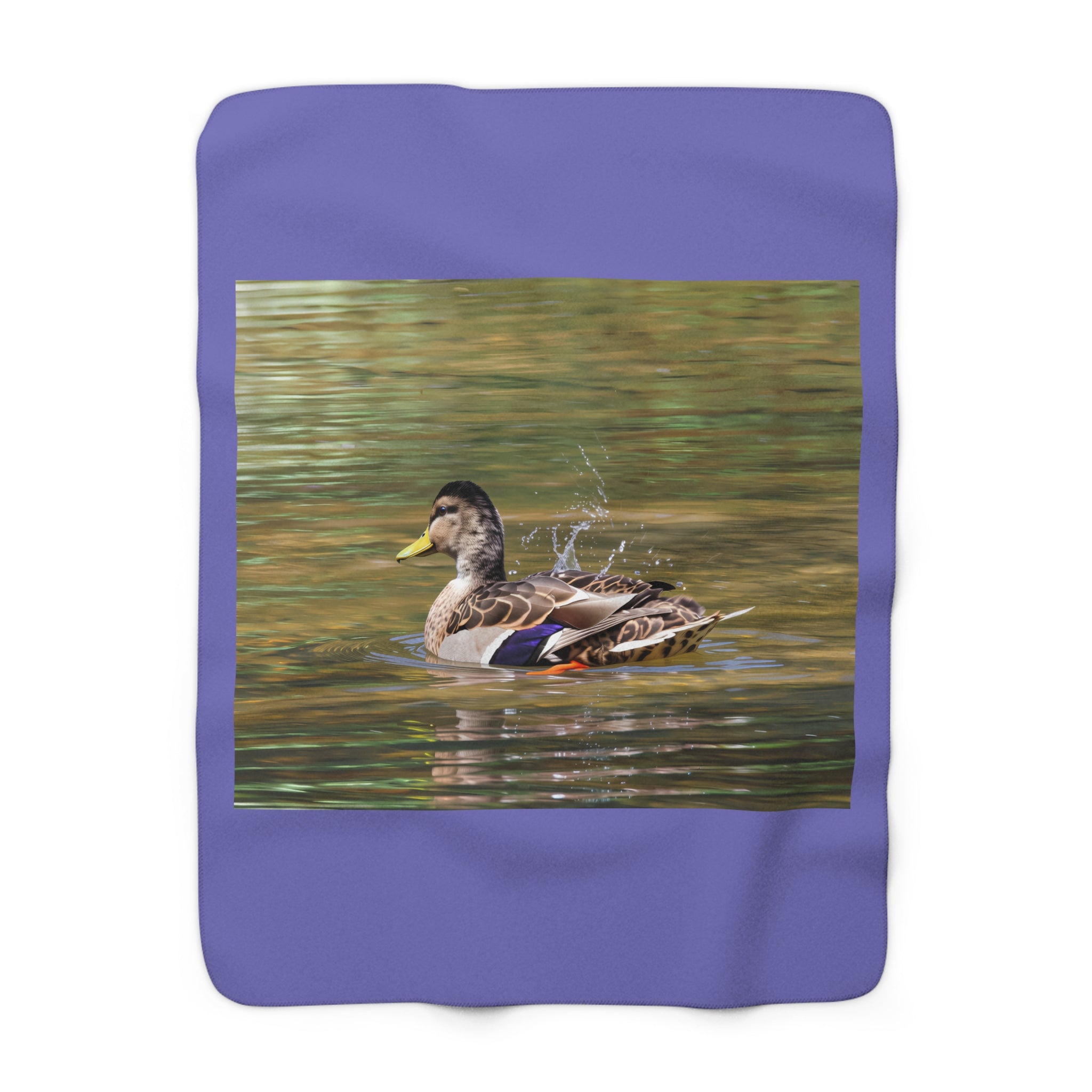 Mallard duck Sherpa Fleece Blanket