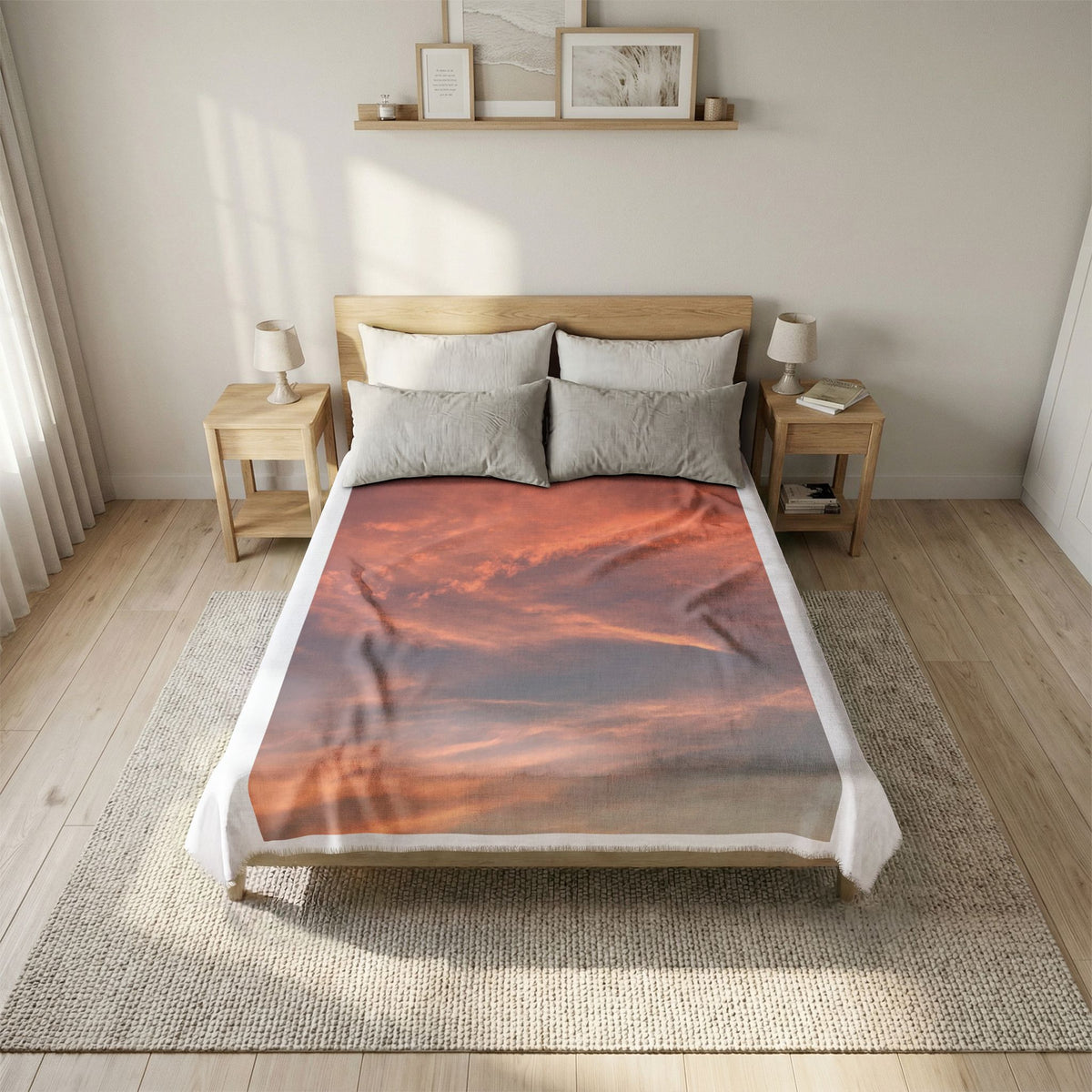 Sunset Woven-Style Coverlet
