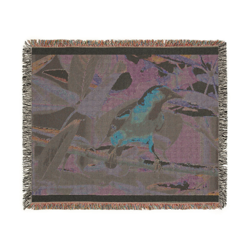 Oriole Bird Woven Throw Blanket Wildlife Photography Tapestry | Poli Roam