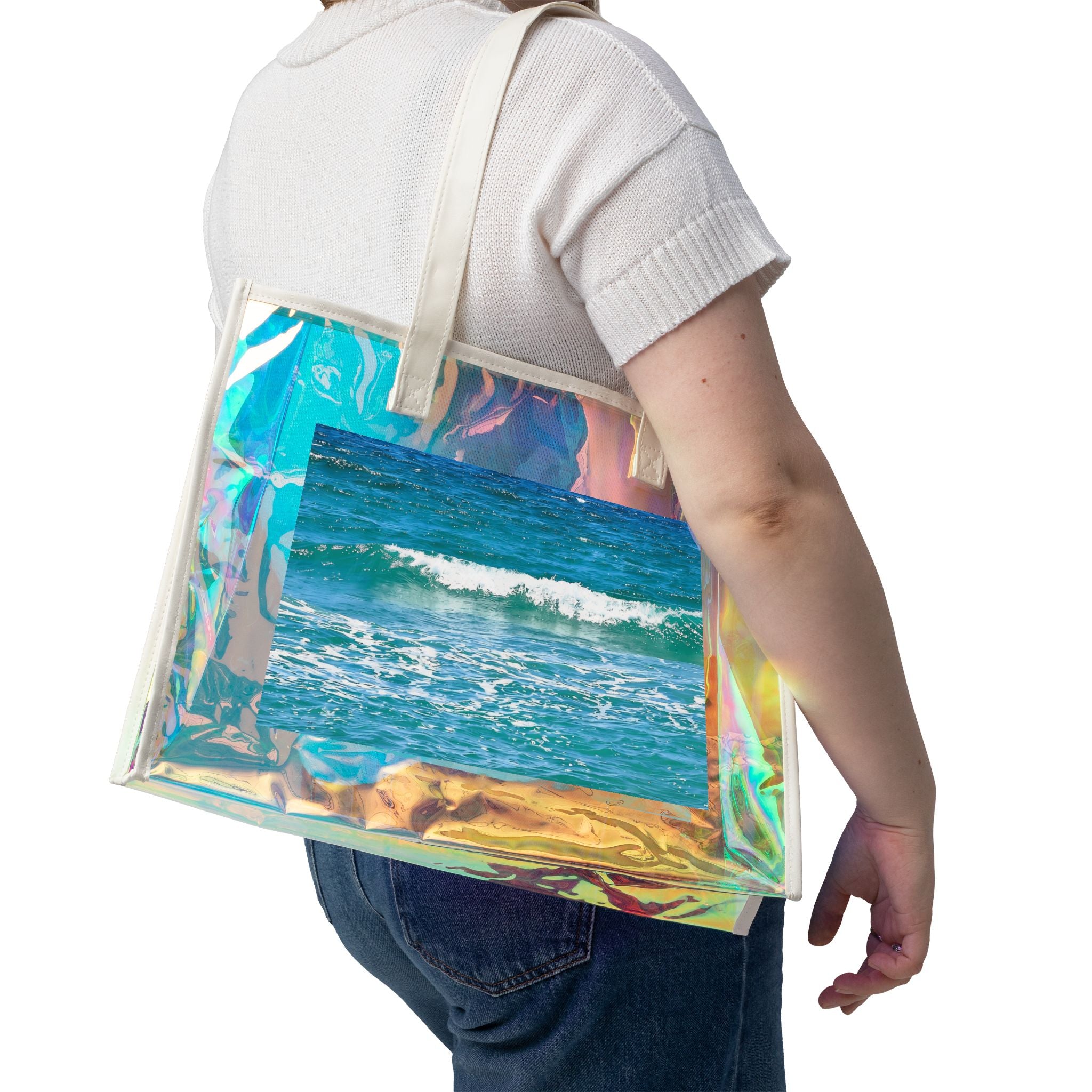 Beach Holographic Tote Bag