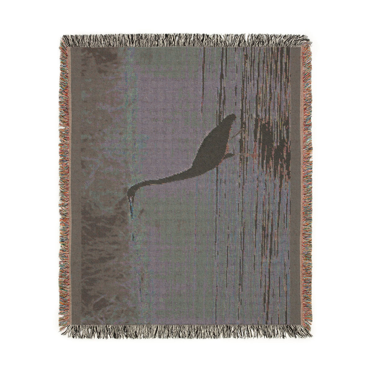Great Egret Woven Throw Blanket Wildlife Photography Tapestry | Poli Roam