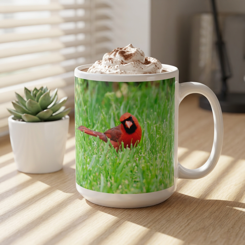 Northern Cardinal Jumbo Mug, 20oz