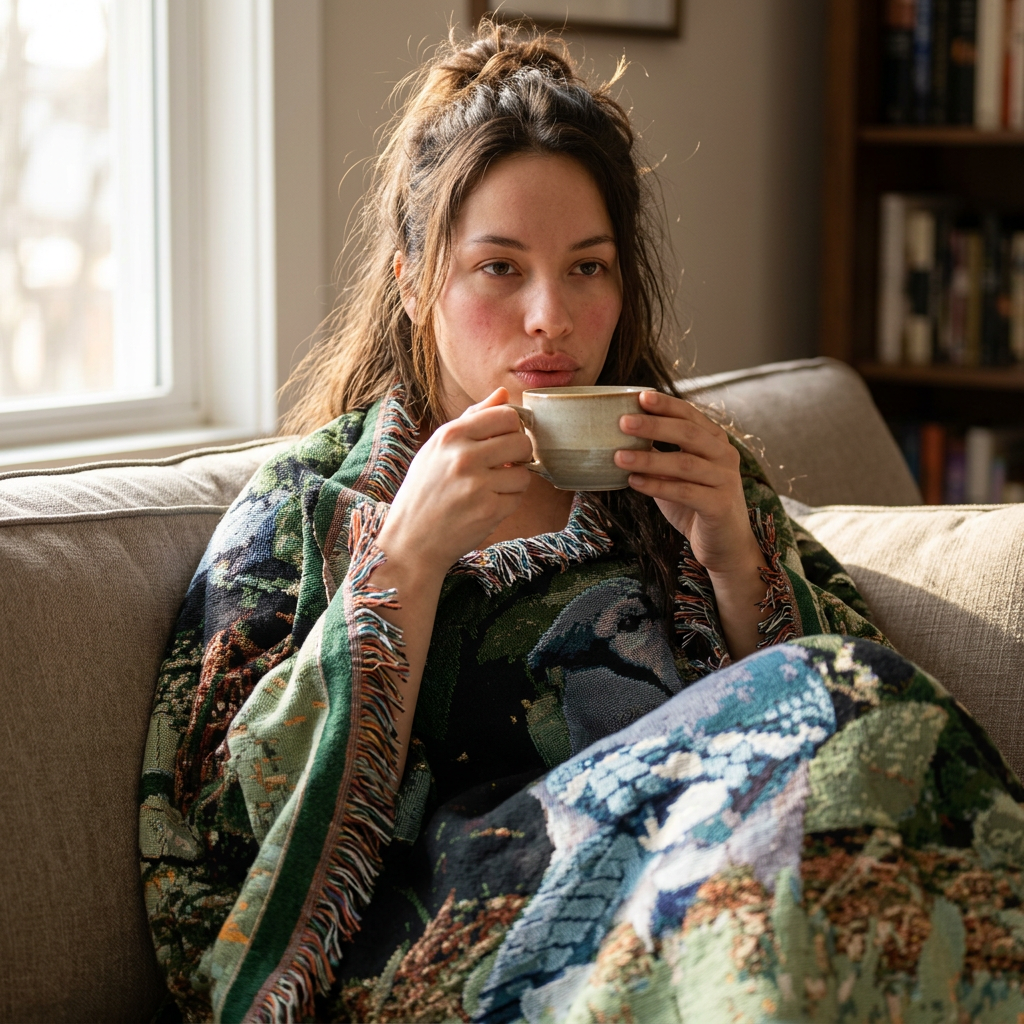 Blue Jay  — Poli Roam Woven Blanket