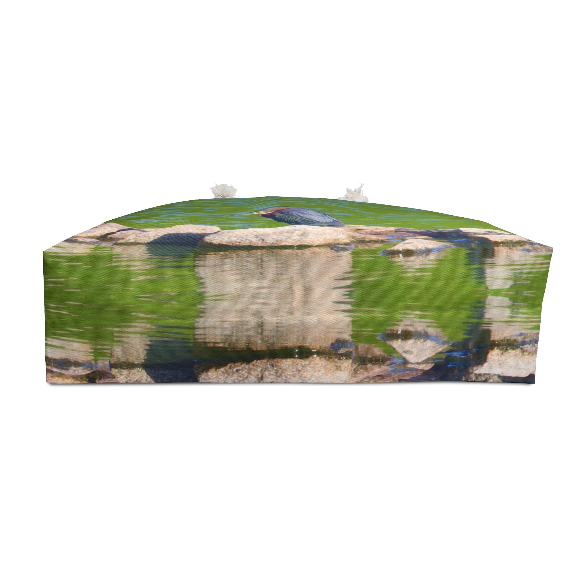 Green Heron Standing on a Rock in a River Weekender Bag – Wildlife Nature Travel Bag