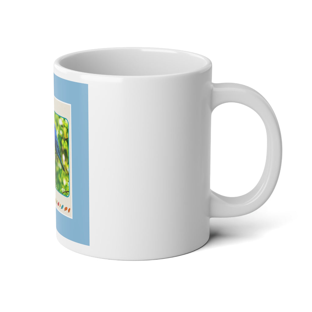 Indigo Bunting Jumbo Mug, 20oz