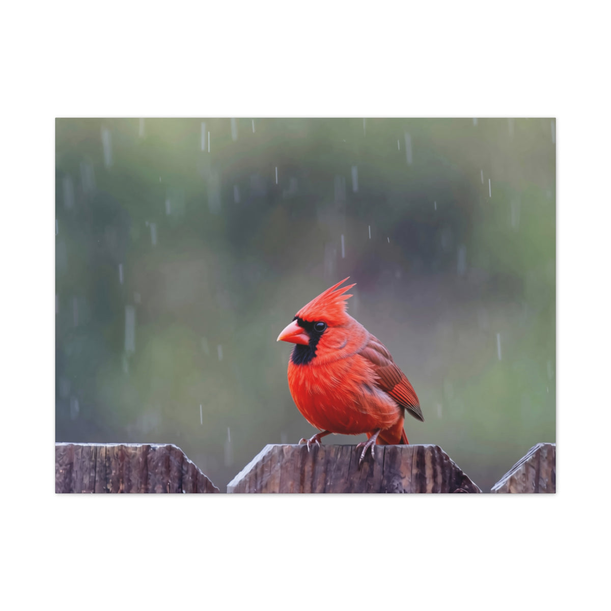 Northern Cardinal Canvas Stretched, 0.75"