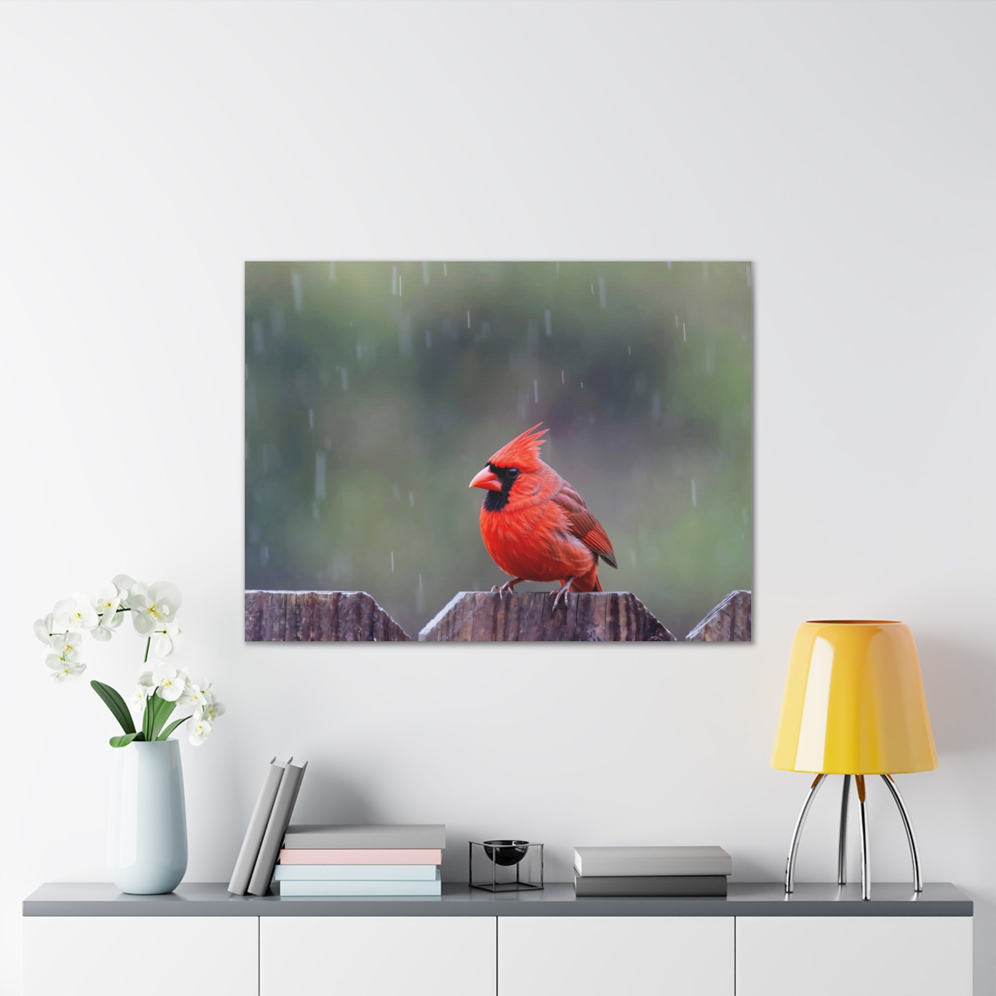 Northern Cardinal Canvas Stretched, 0.75"
