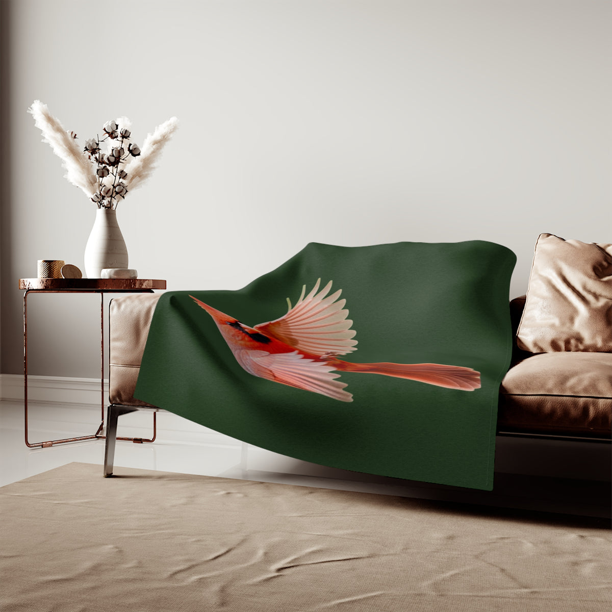 Northern Cardinal Sweatshirt Blanket