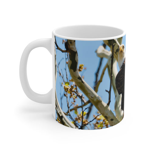 Eagle on a Tree Ceramic Mug 11oz – Wildlife Nature Coffee Cup