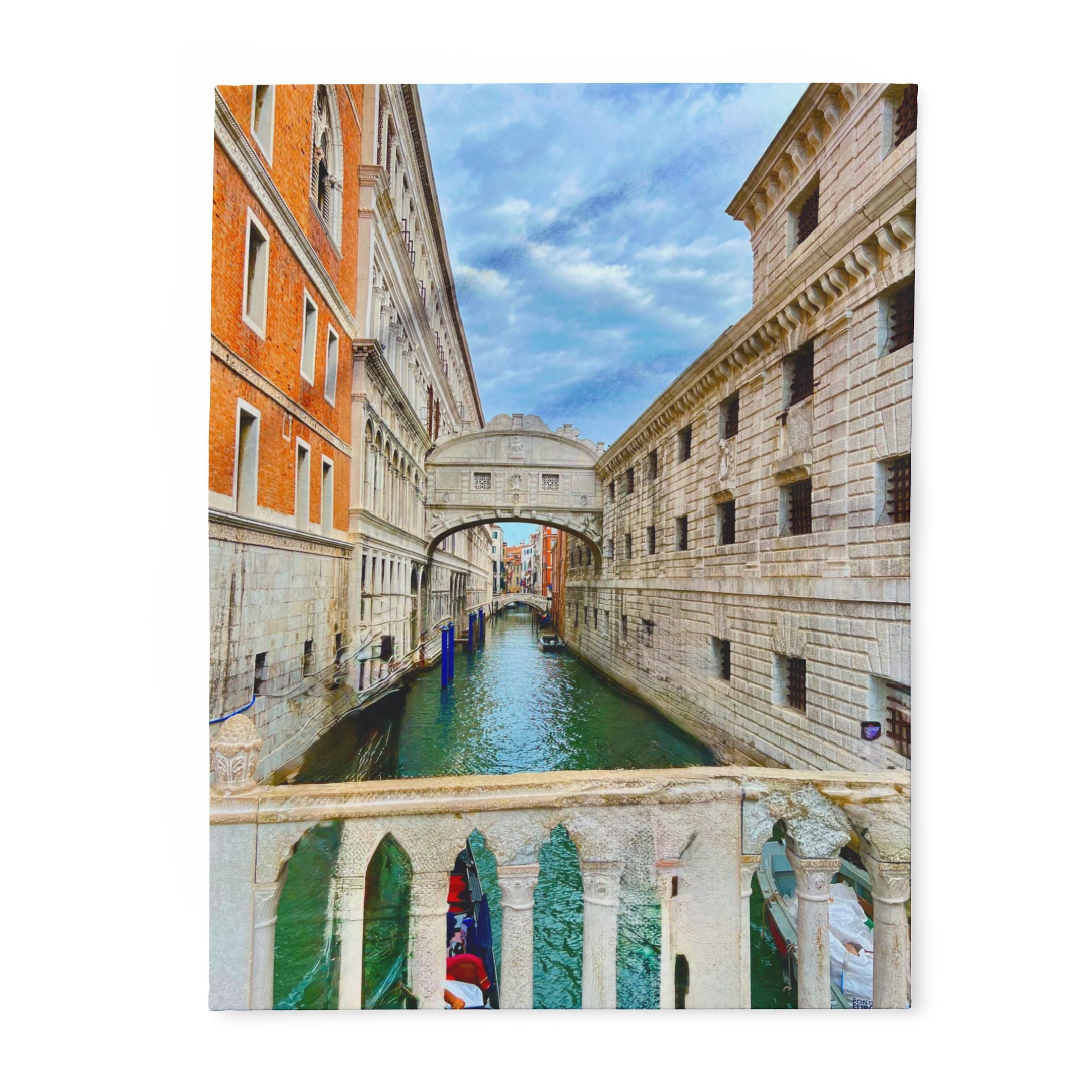 Venice Italy Fleece Blanket